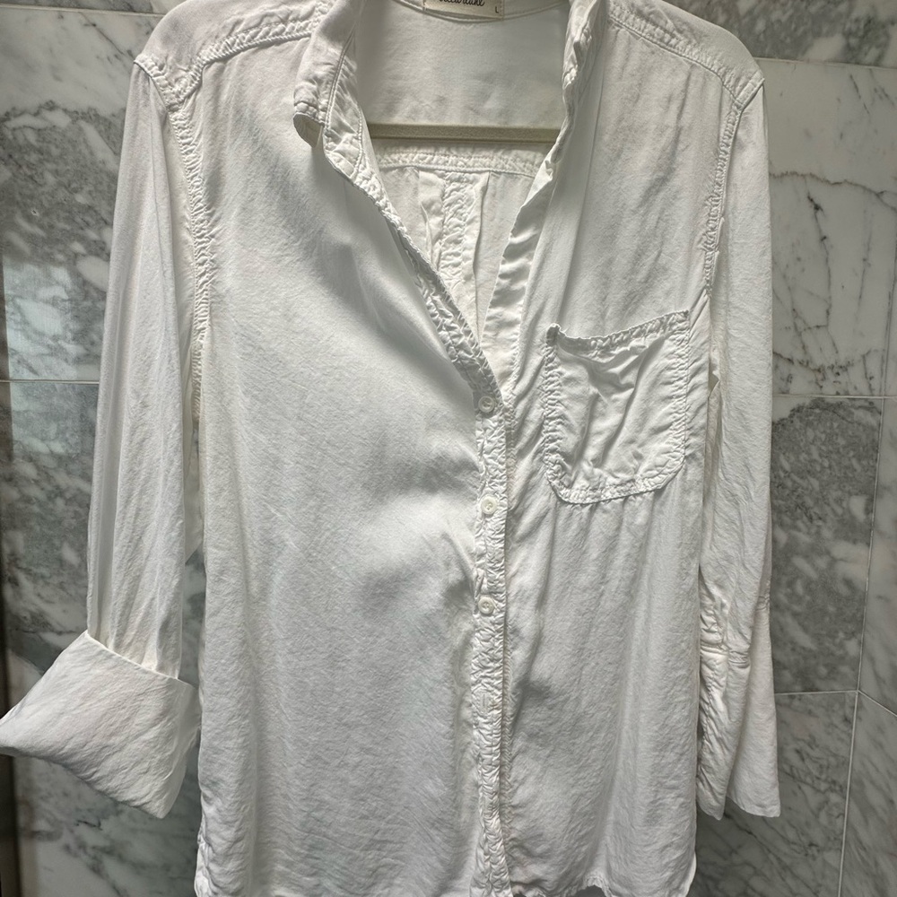 White Button-Up Shirt